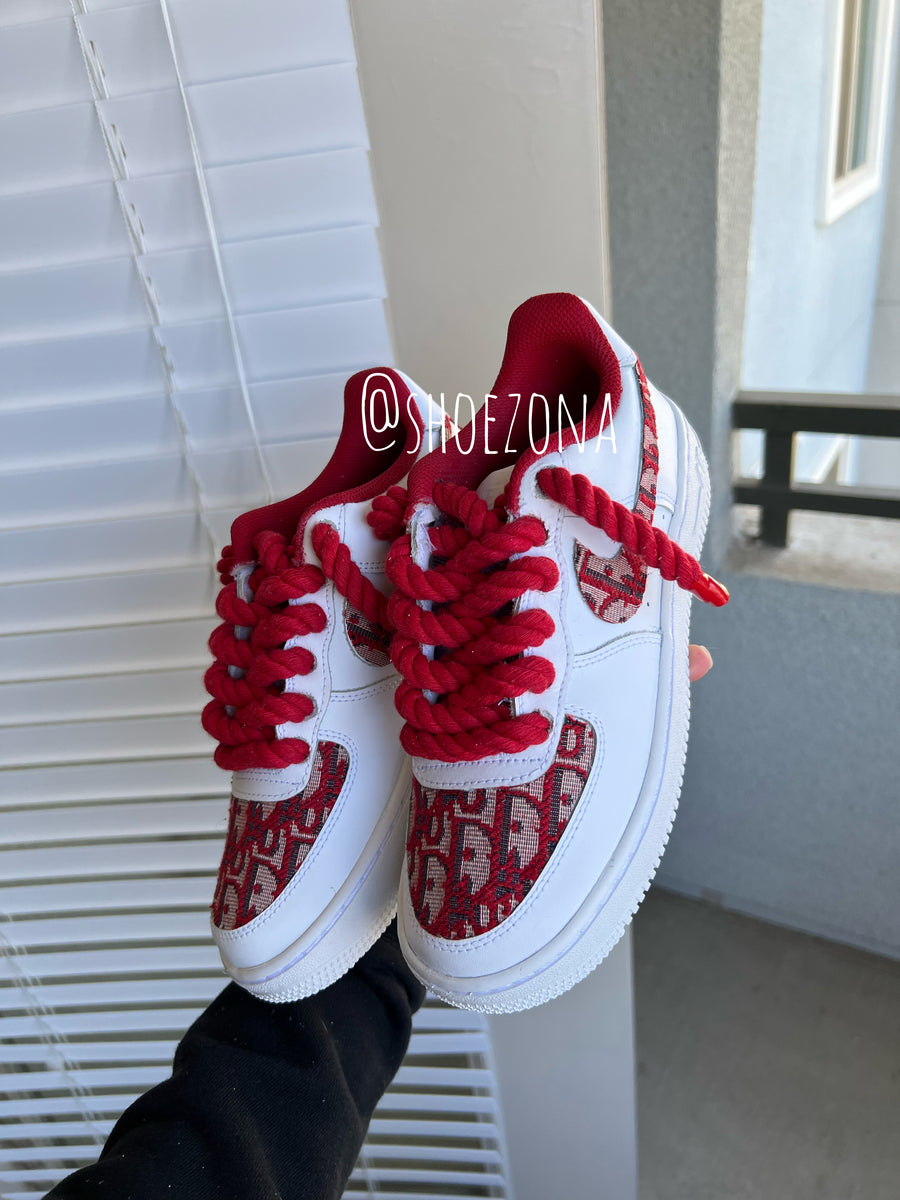 Red/Black LV Rope Laces – Shoezona #2